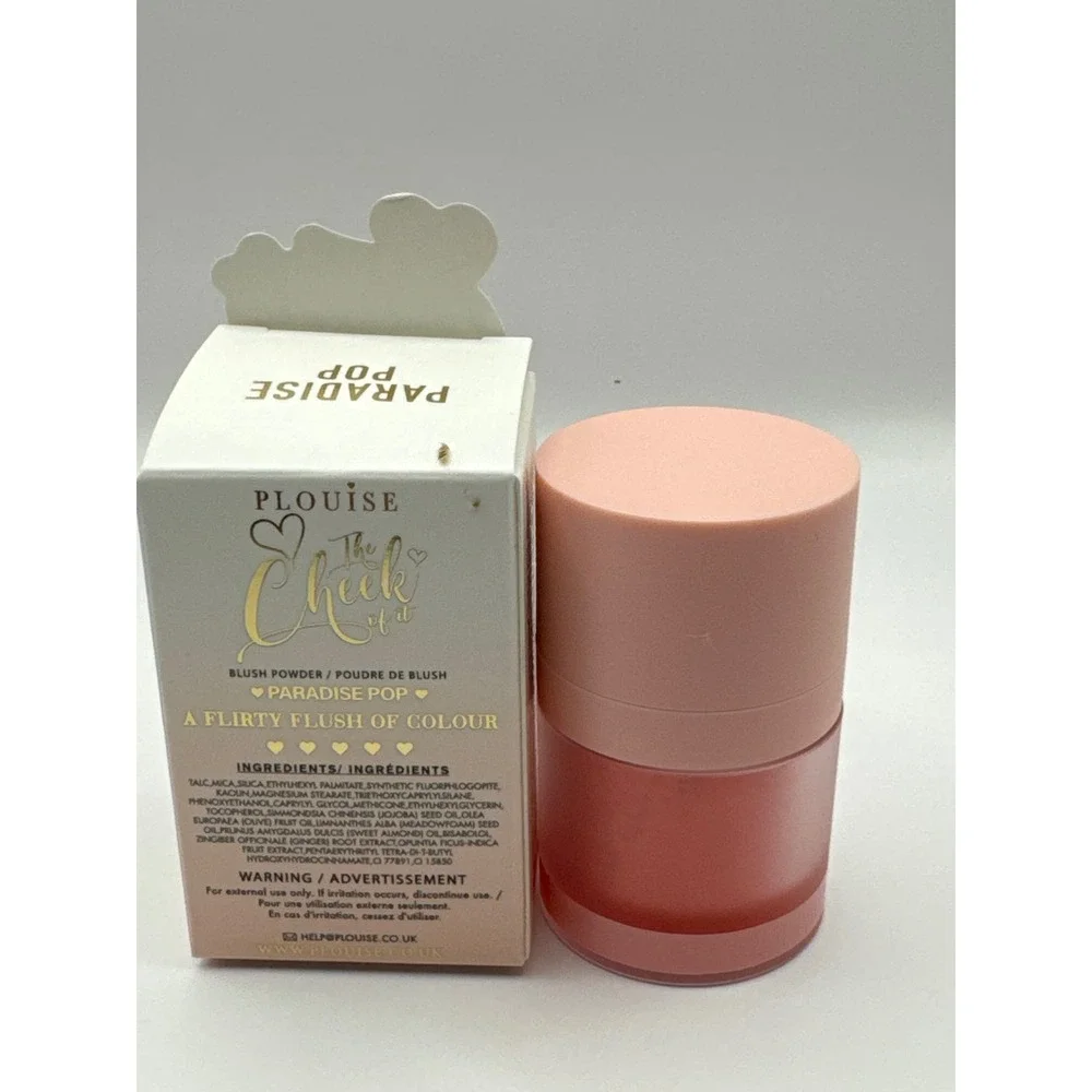 PLouise The Cheek Of It Loose Powder Blush Paradise Pop Sponge Tip‎ 8g New Box